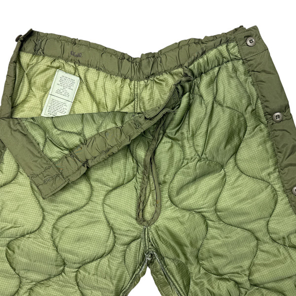 US SURPLUS COLD WEATHER PANTS LINER WITH BUTTONS GRADE-A