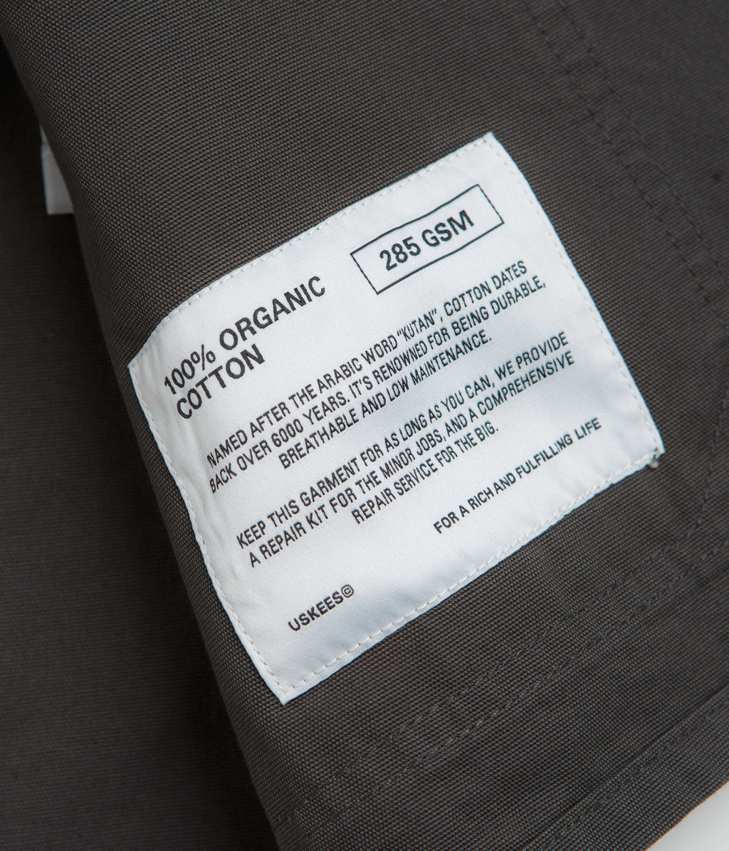 Uskees 3001 Buttoned Overshirt - Charcoal