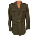 USMC SURPLUS POLY/WOOL GREEN GABARDINE COAT