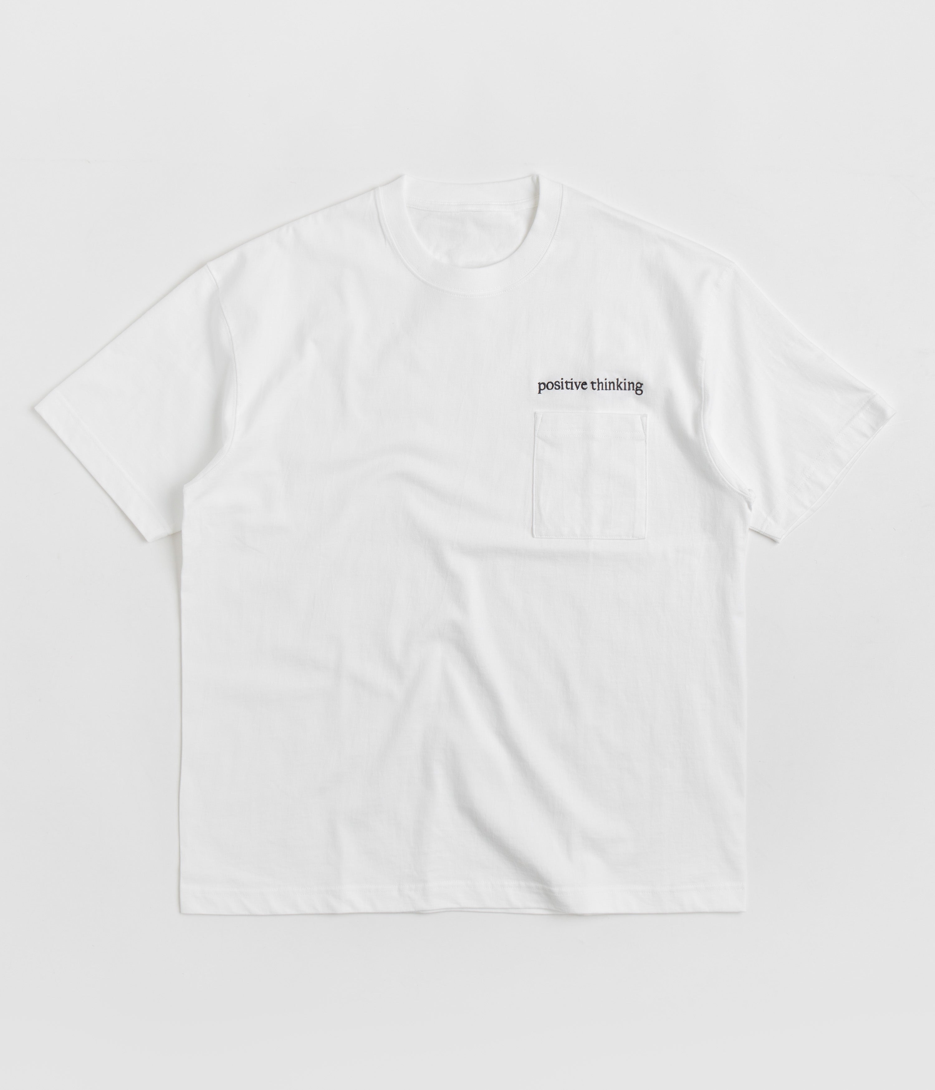 Workware Positive Thinking Heavyweight Pocket T-Shirt - White