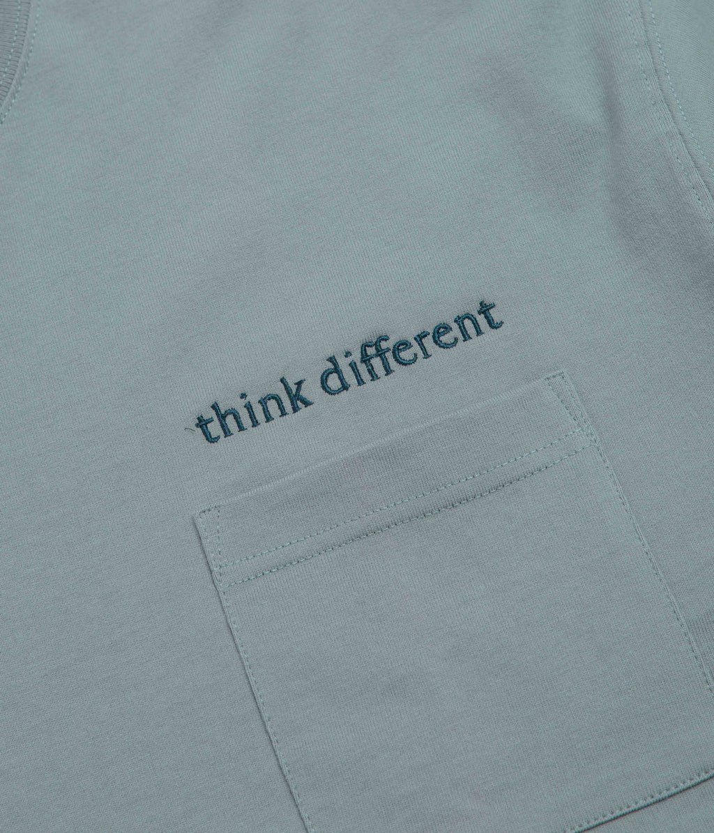 Workware Think Different Heavyweight Pocket T-Shirt - Blue