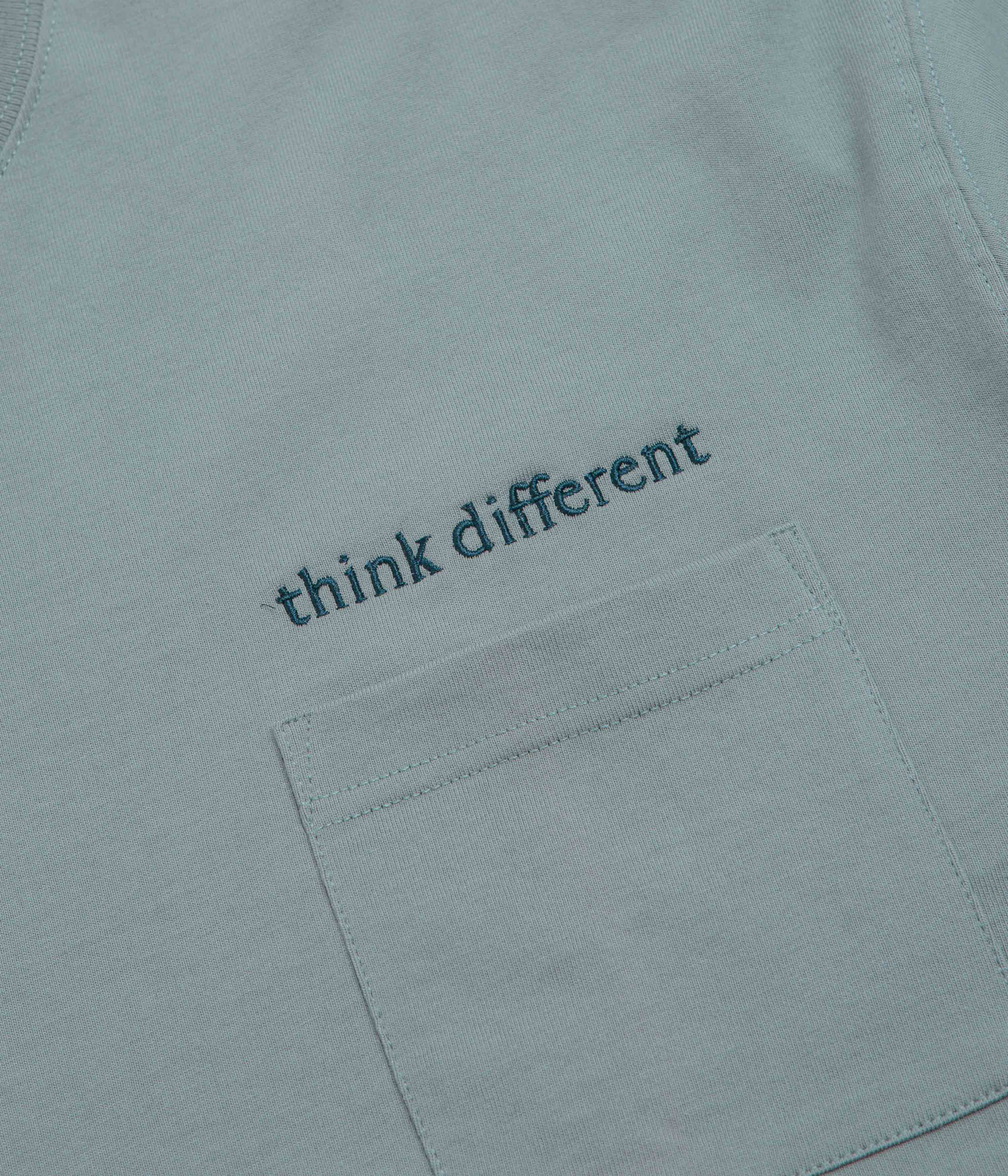 Workware Think Different Heavyweight Pocket T-Shirt - Blue