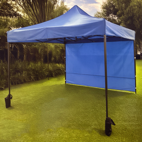 WORLD FAMOUS SPORTS® 10' X 10' BLUE CANOPY WITH SIDE WALL. In-Store Pick Up Only!