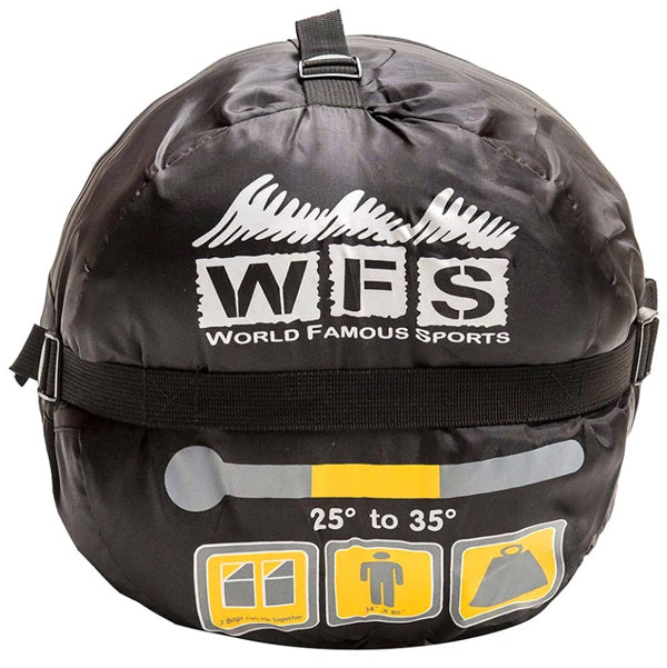 WORLD FAMOUS SPORTS®   25°- 35° BIG BEAR OVERSIZE SLEEPING BAG