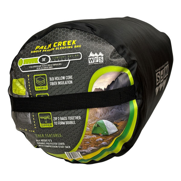 WORLD FAMOUS SPORTS®  30° PALM CREEK SINGLE SEASON  SLEEPING BAG