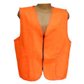Orange safety vest on a white background