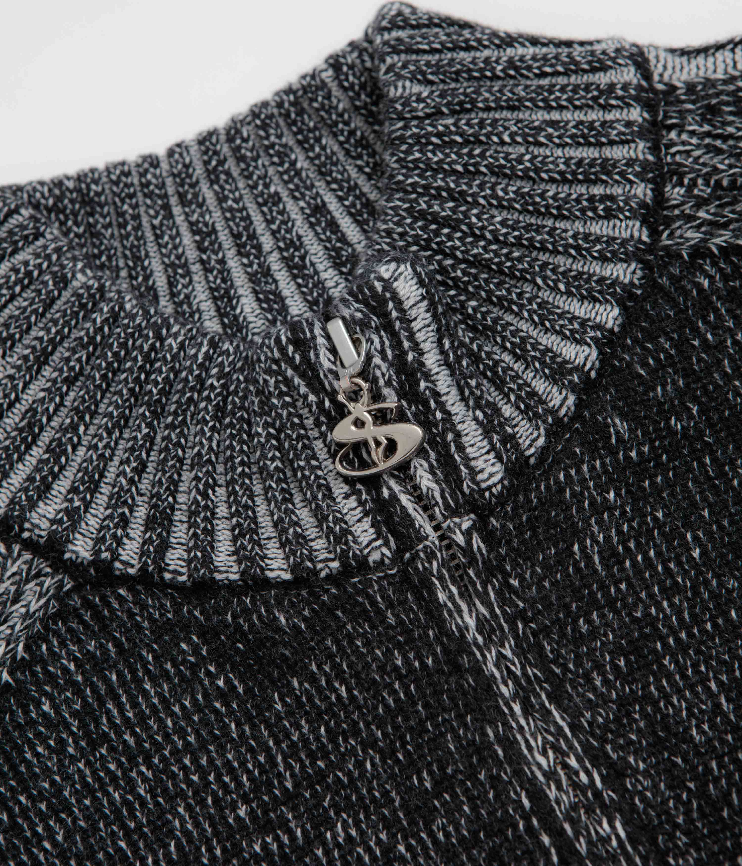 Yardsale Heathered Phantasy Full Zip Sweatshirt - Black / Stone