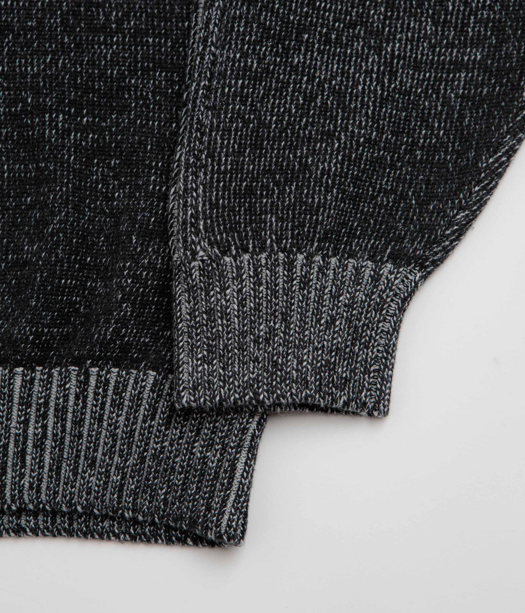 Yardsale Heathered Phantasy Full Zip Sweatshirt - Black / Stone