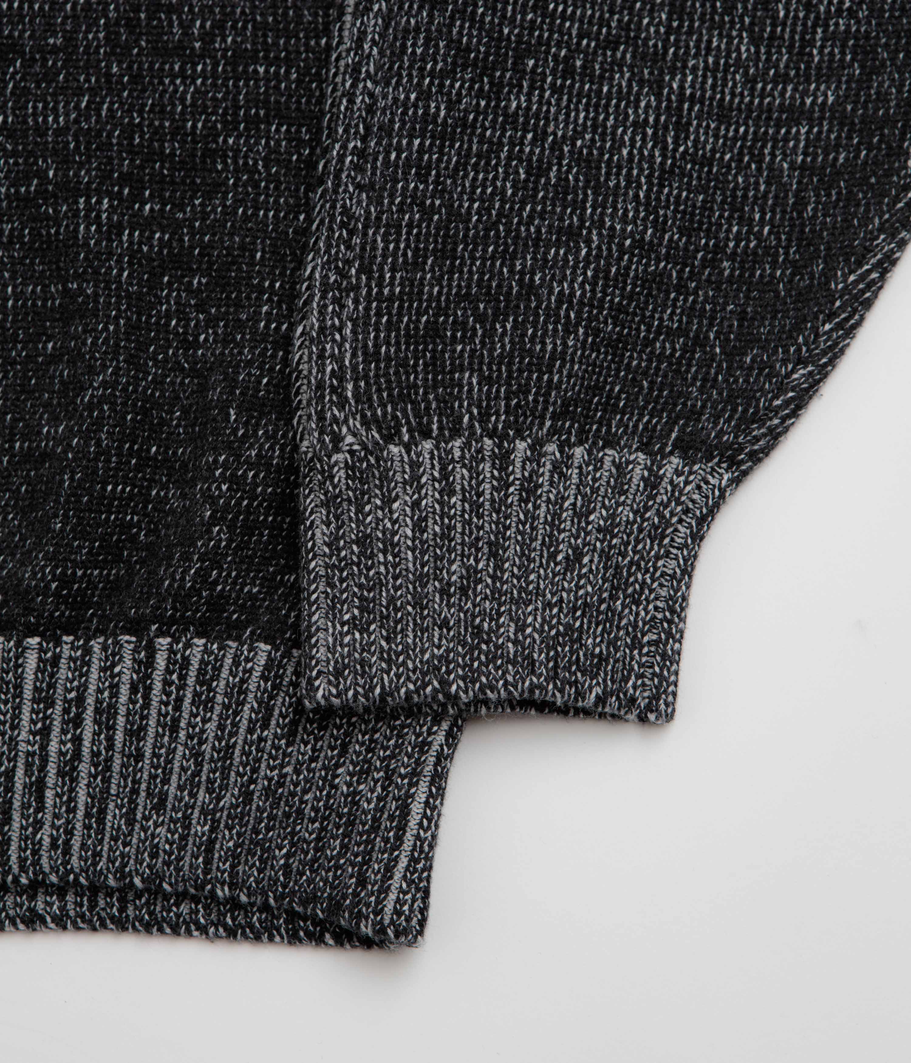 Yardsale Heathered Phantasy Full Zip Sweatshirt - Black / Stone