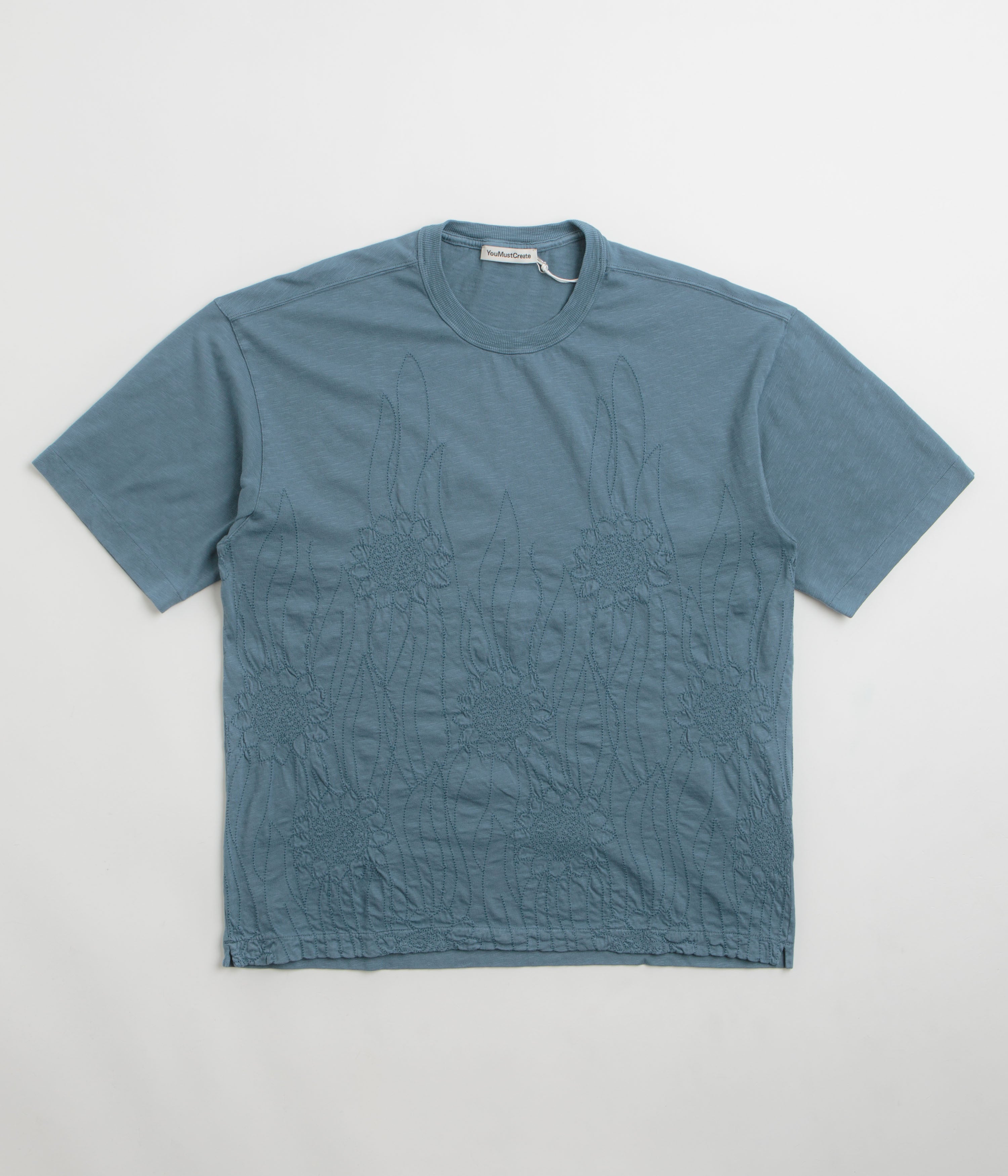 YMC Sunflower Triple T-Shirt - Blue Steel