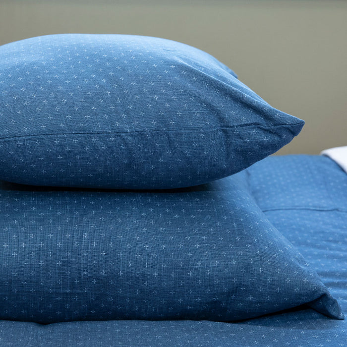 Yoru Blue Throw Pillow